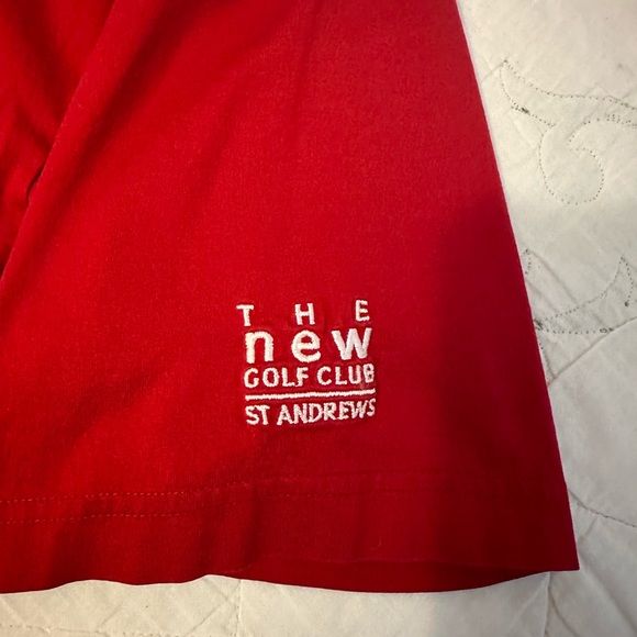 St Andrews Golf Semper Nova The New Golf Club" Glen Muir 1891 Polo Sm Red - Picture 6 of 8